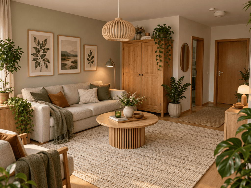 Interior design in Scandinavian style — Living Room by GenRoom AI