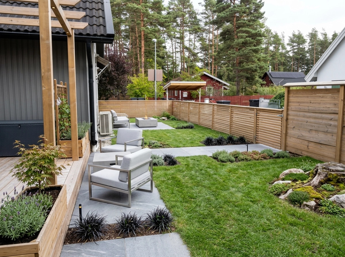Landscape design in Minimalist Yard style — Yard by GenRoom AI