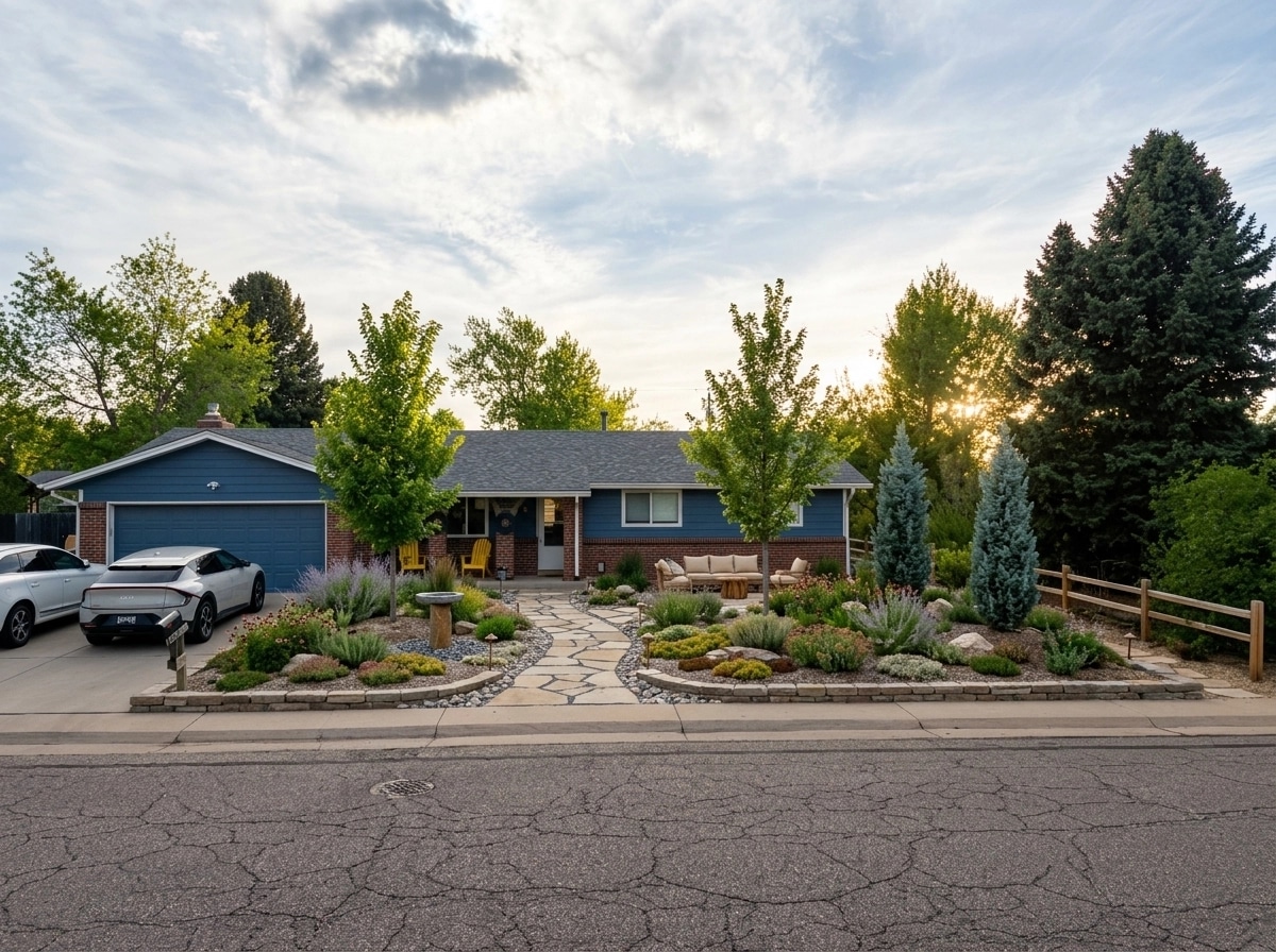 Landscape design in Eco Natural Garden style — Yard by GenRoom AI