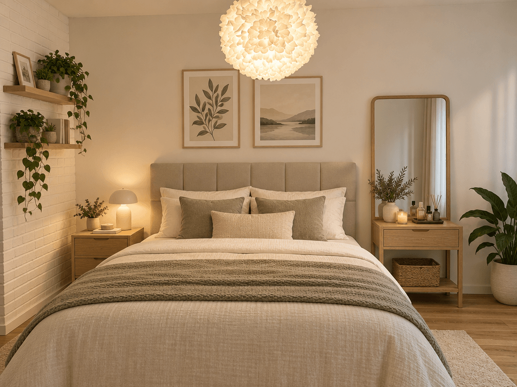 Interior design in Scandinavian style — Bedroom by GenRoom AI