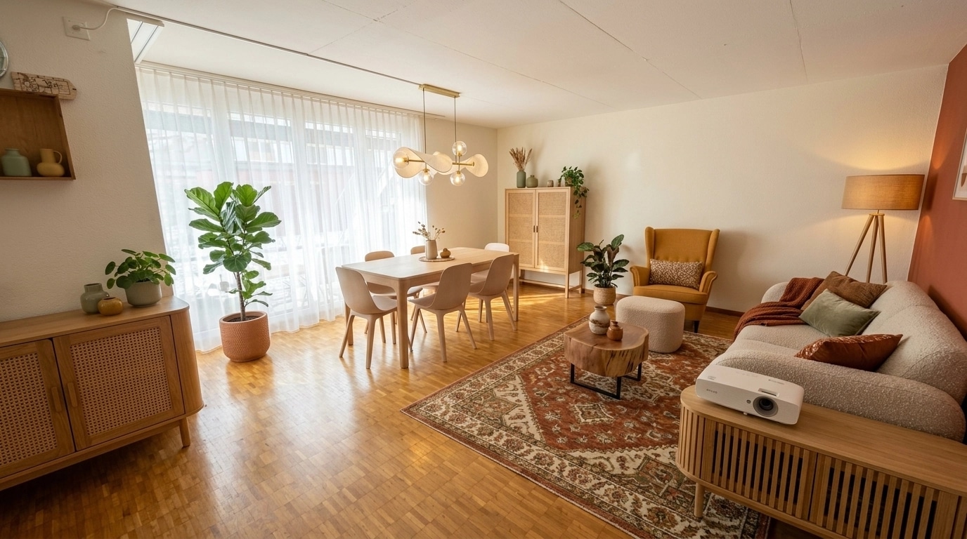 Scandinavian Living Room design — interior photo by GenRoom AI