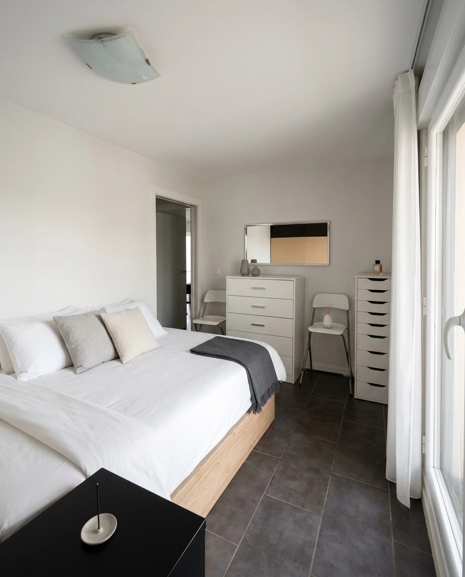 Minimalism Bedroom design — interior photo by GenRoom AI