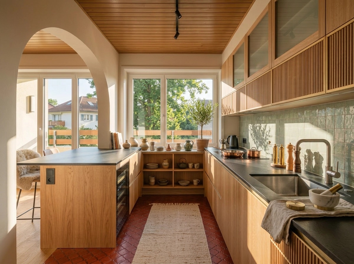 Kitchen interior in Contemporary style — photo by GenRoom AI