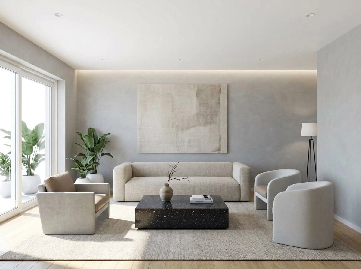 Minimalism Living Room design — interior photo by GenRoom AI