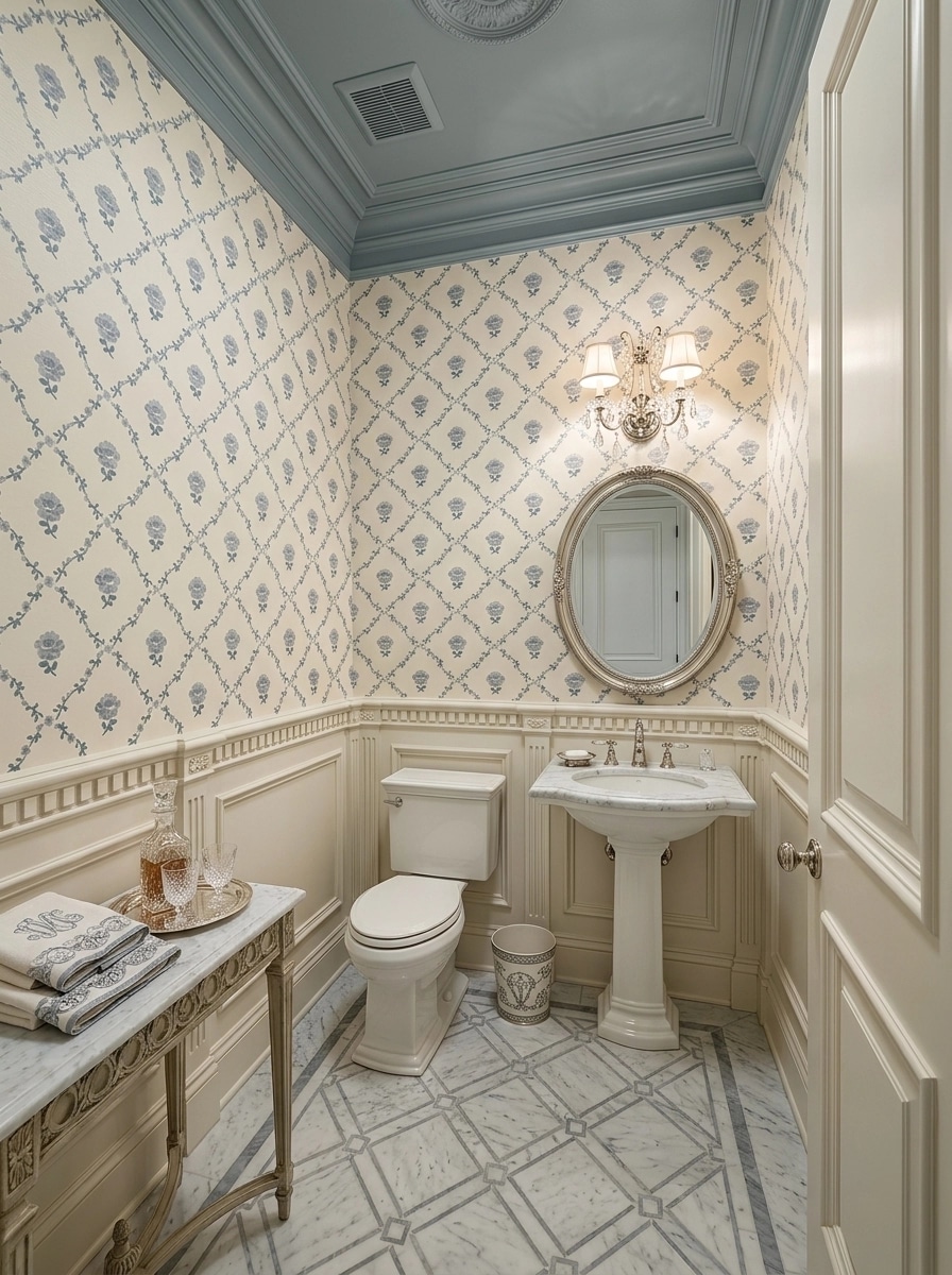 Neoclassic Bathroom design — interior photo by GenRoom AI
