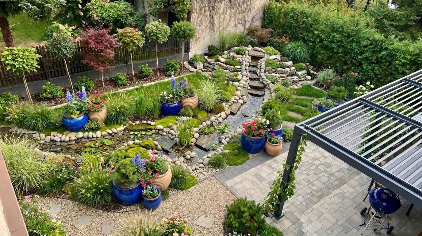 Yard design in no_style style — photo by GenRoom AI