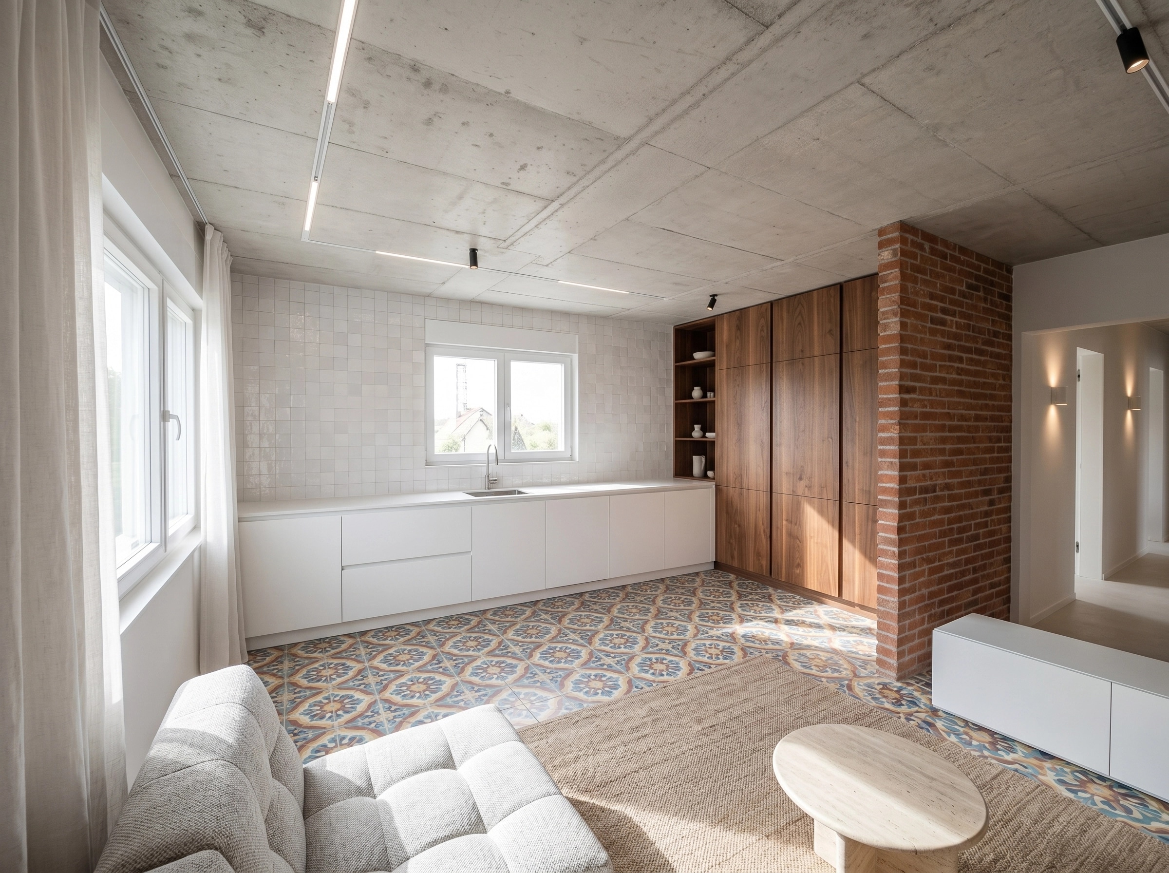 Minimalism Living Room design — interior photo by GenRoom AI