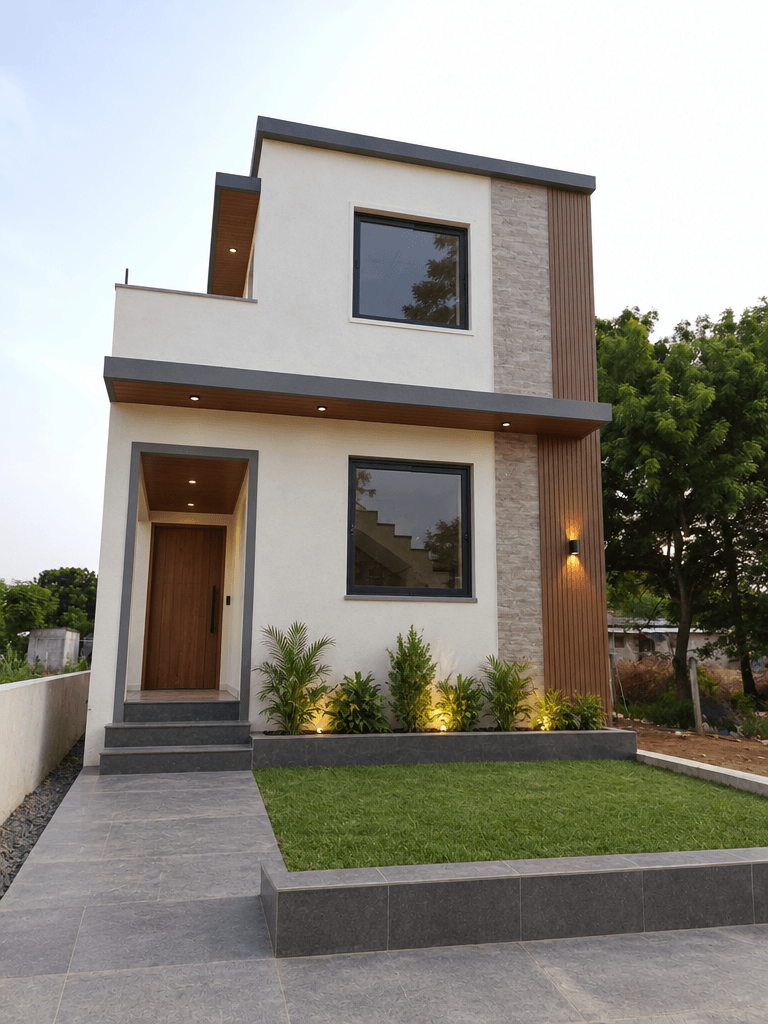 Facade design in no_style style — photo by GenRoom AI
