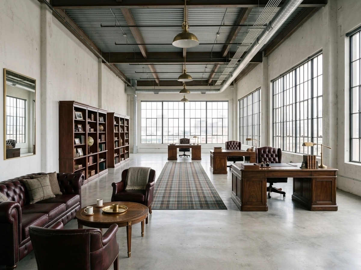 Interior design in British style — office_space by GenRoom AI