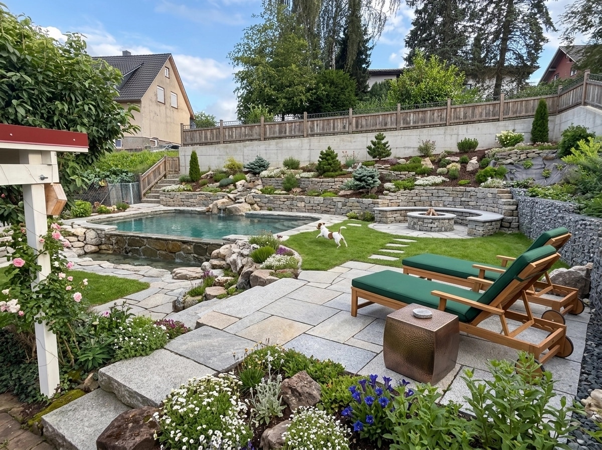 Landscape design in Alpine Garden style — Yard by GenRoom AI