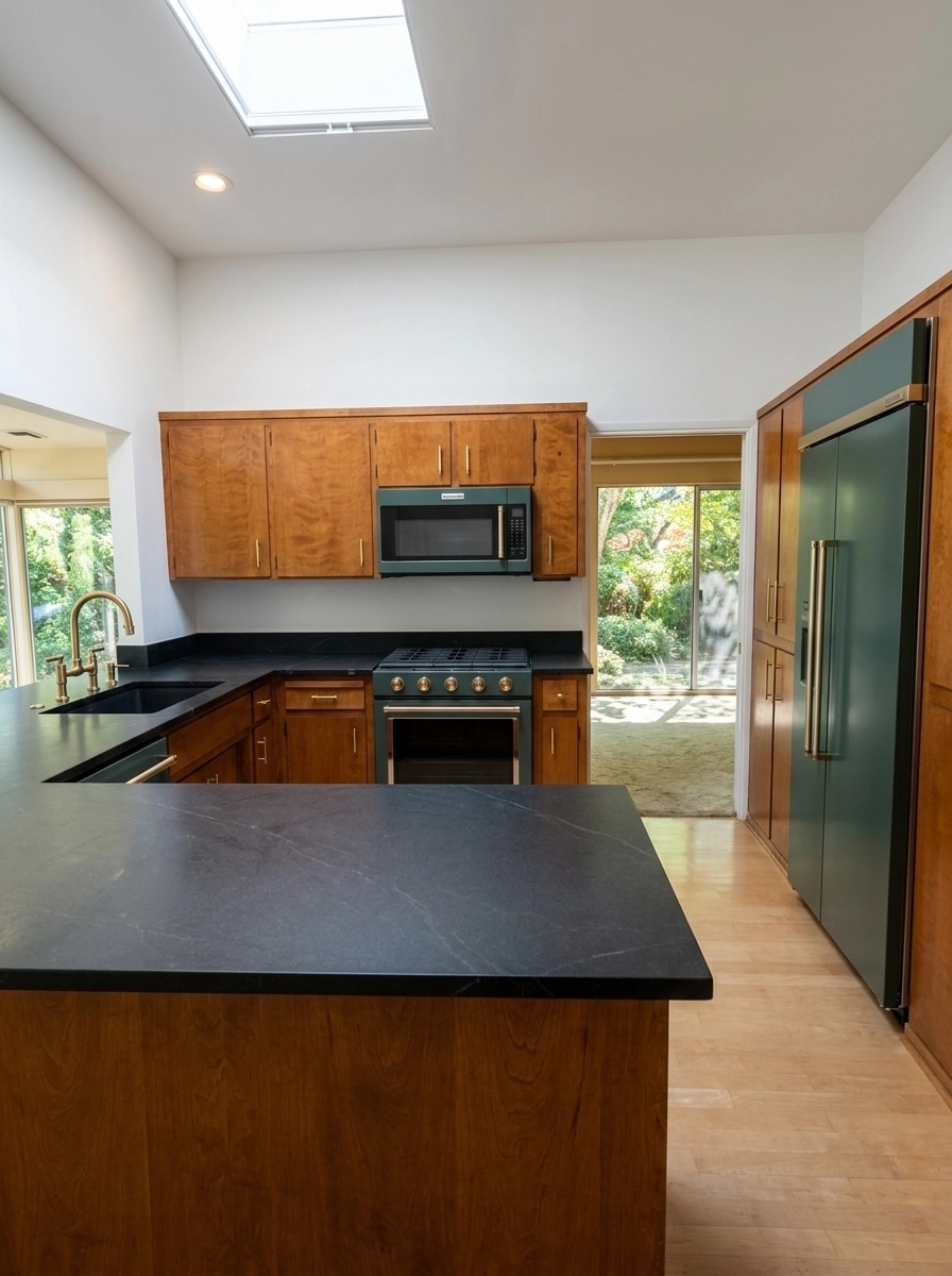 Interior design in Mid-Century Modern style — Kitchen by GenRoom AI