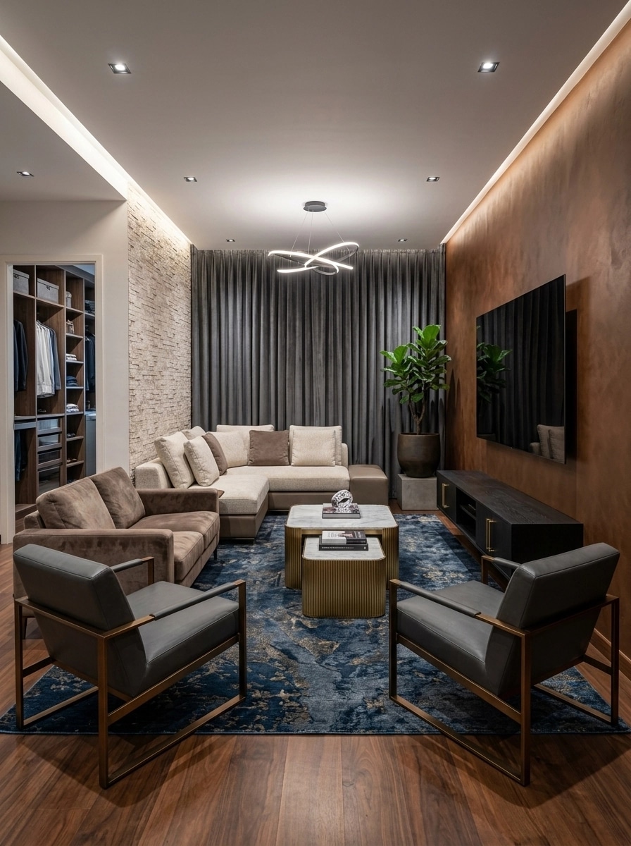 Interior design in Contemporary style — Living Room by GenRoom AI