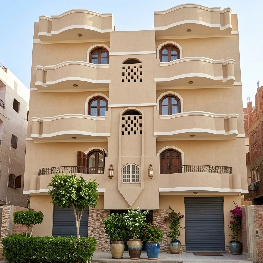 Arabian Facade Facade design — facade photo by GenRoom AI