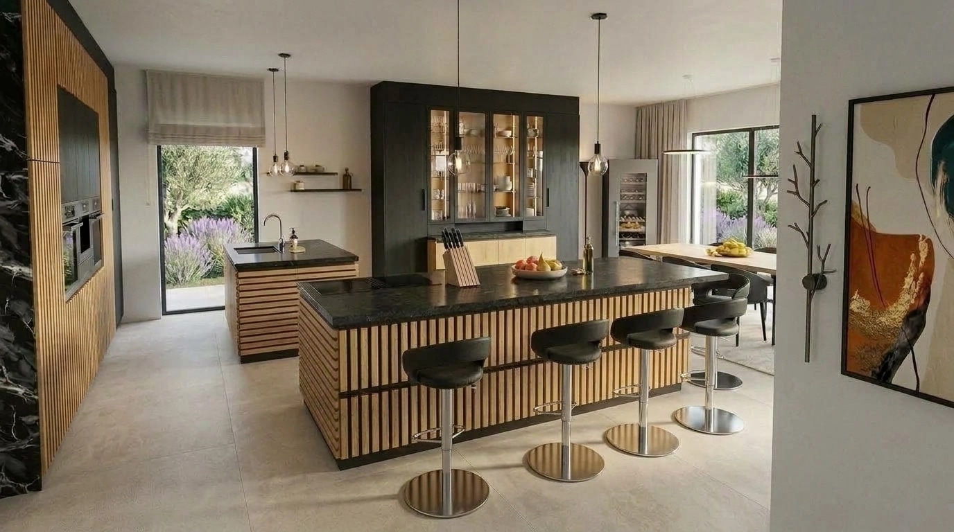 Kitchen interior in no_style style — photo by GenRoom AI