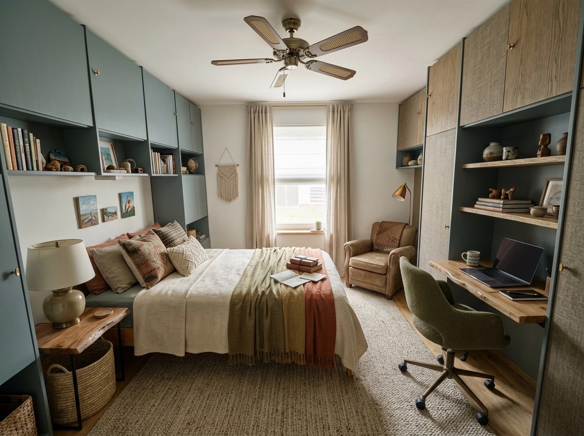 Bohemian Bedroom design — interior photo by GenRoom AI
