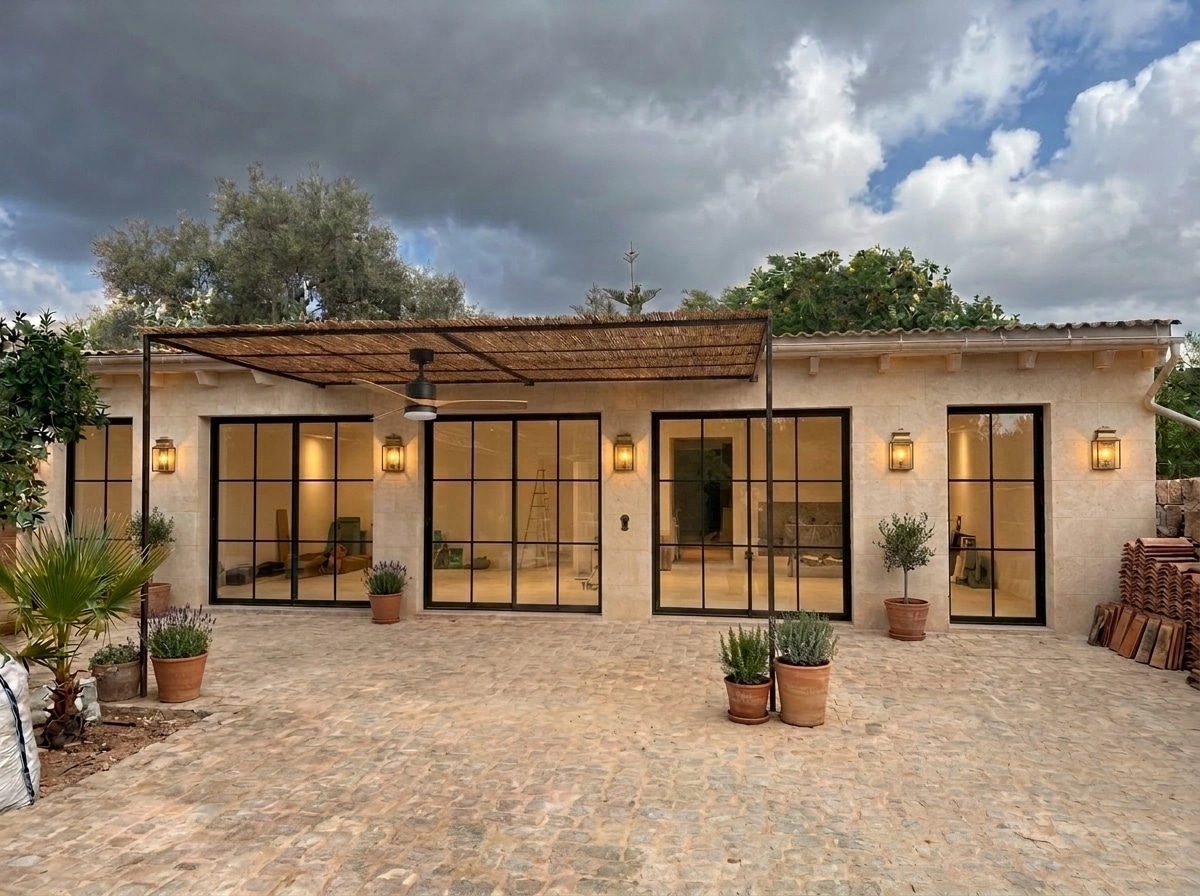 Facade design in Mediterranean Facade style — photo by GenRoom AI