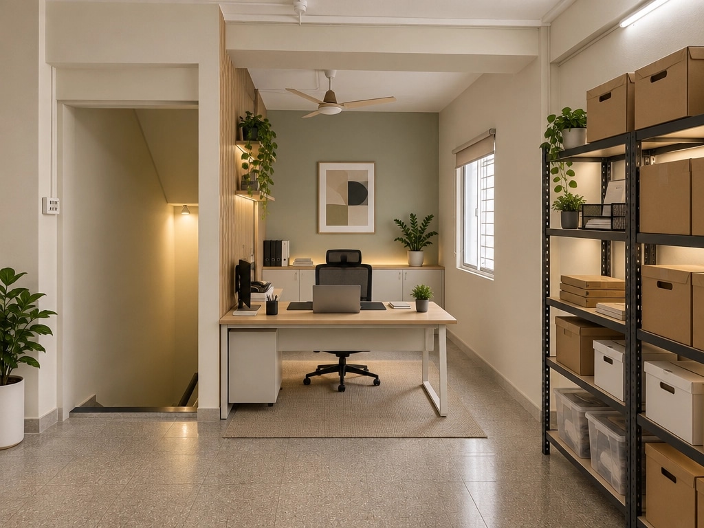 Interior design in Minimalism style — Office by GenRoom AI