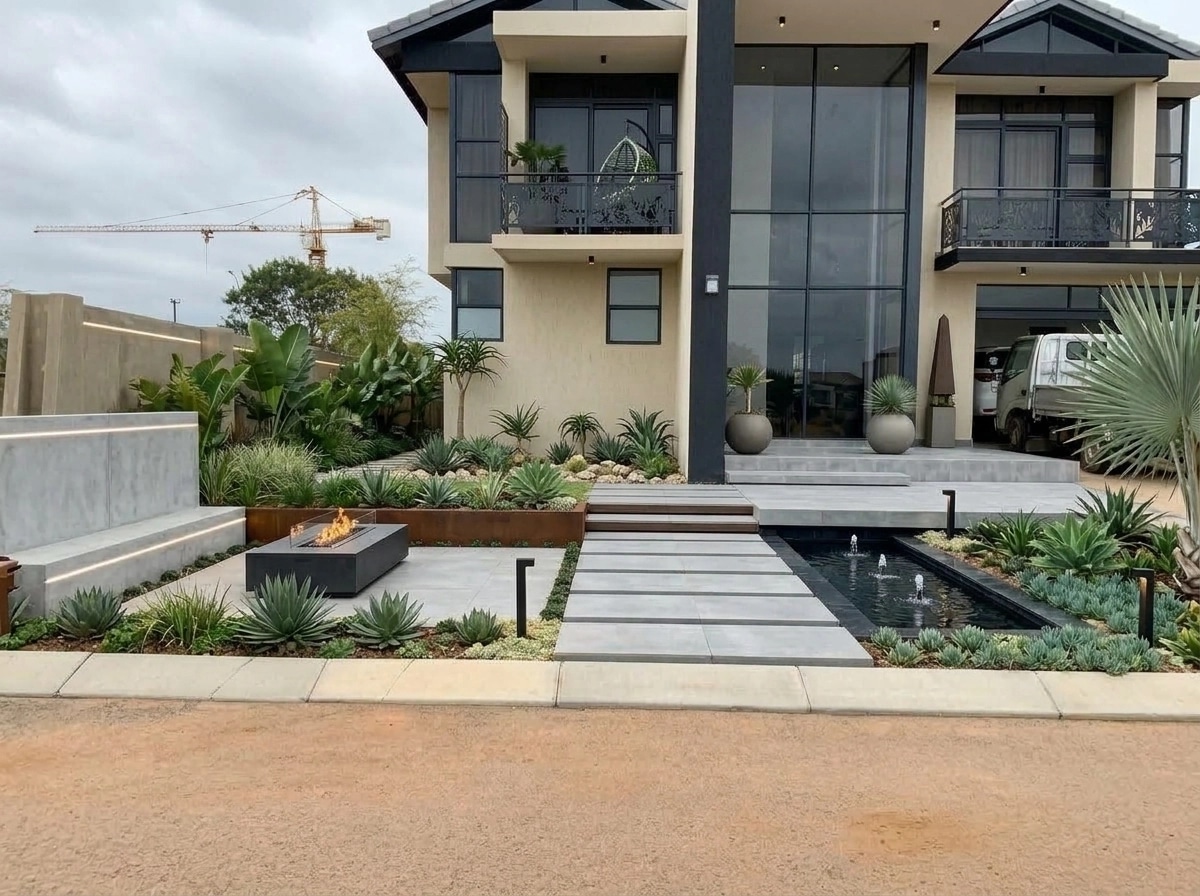 Landscape design in Contemporary Yard style — Yard by GenRoom AI