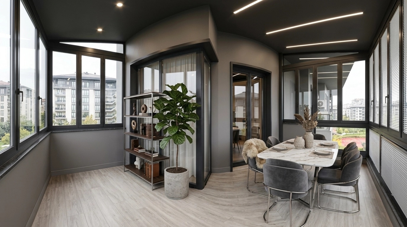 Interior design in Contemporary style — balcony by GenRoom AI