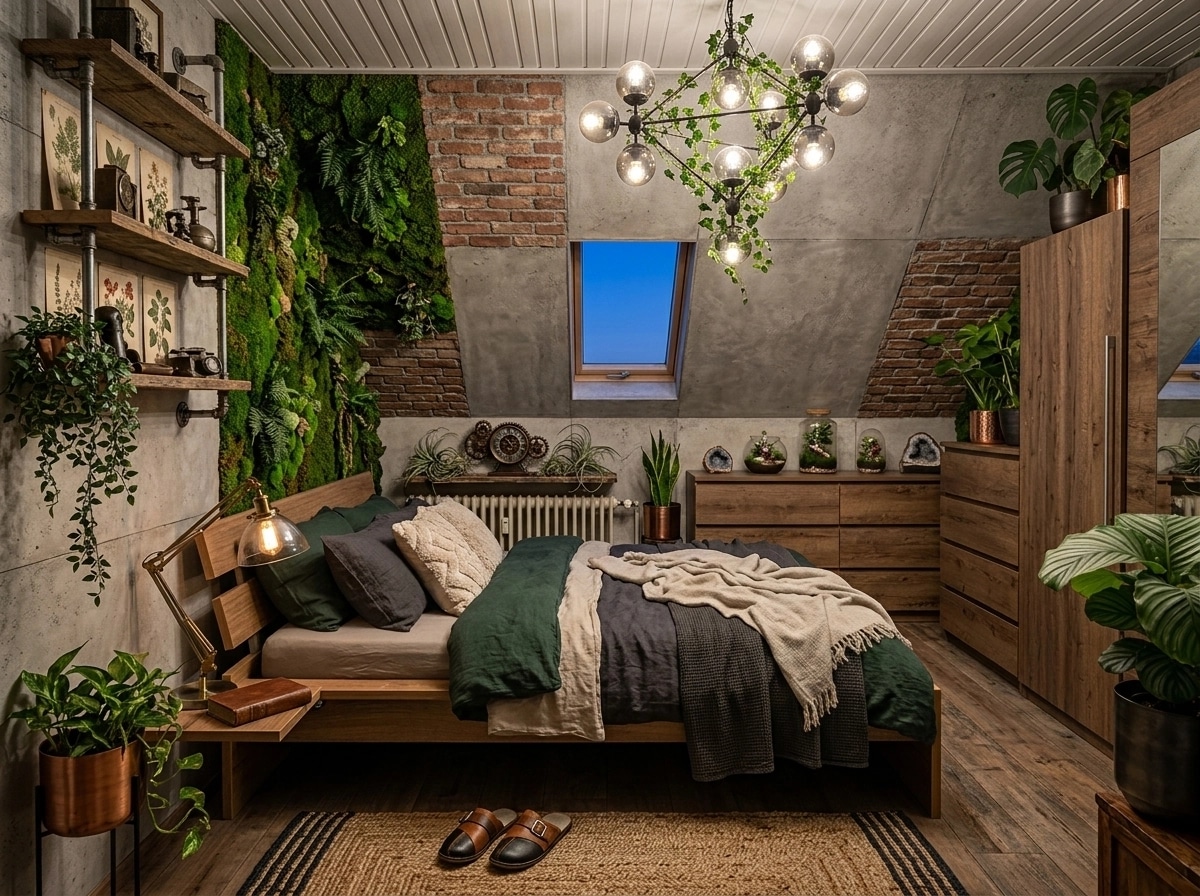 Biophilic Bedroom design — interior photo by GenRoom AI