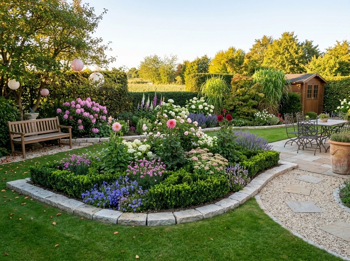 Classic Garden Jardin design — yard photo by GenRoom AI