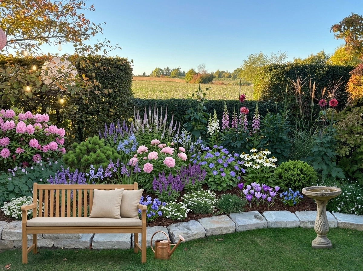 Landscape design in Eco Natural Garden style — Yard by GenRoom AI