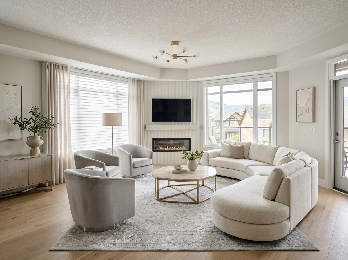 Interior design in Contemporary style — Living Room by GenRoom AI