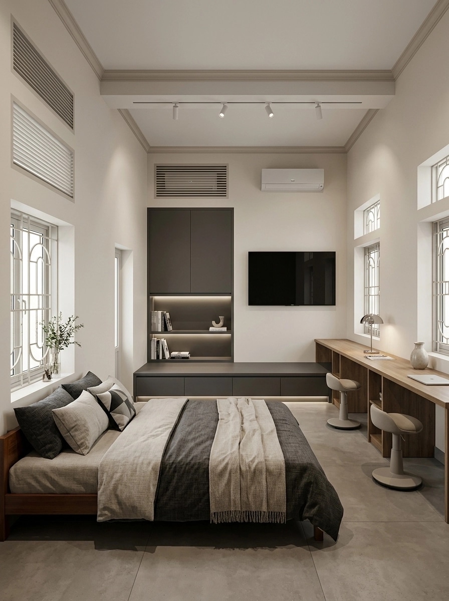 Minimalism Bedroom design — interior photo by GenRoom AI