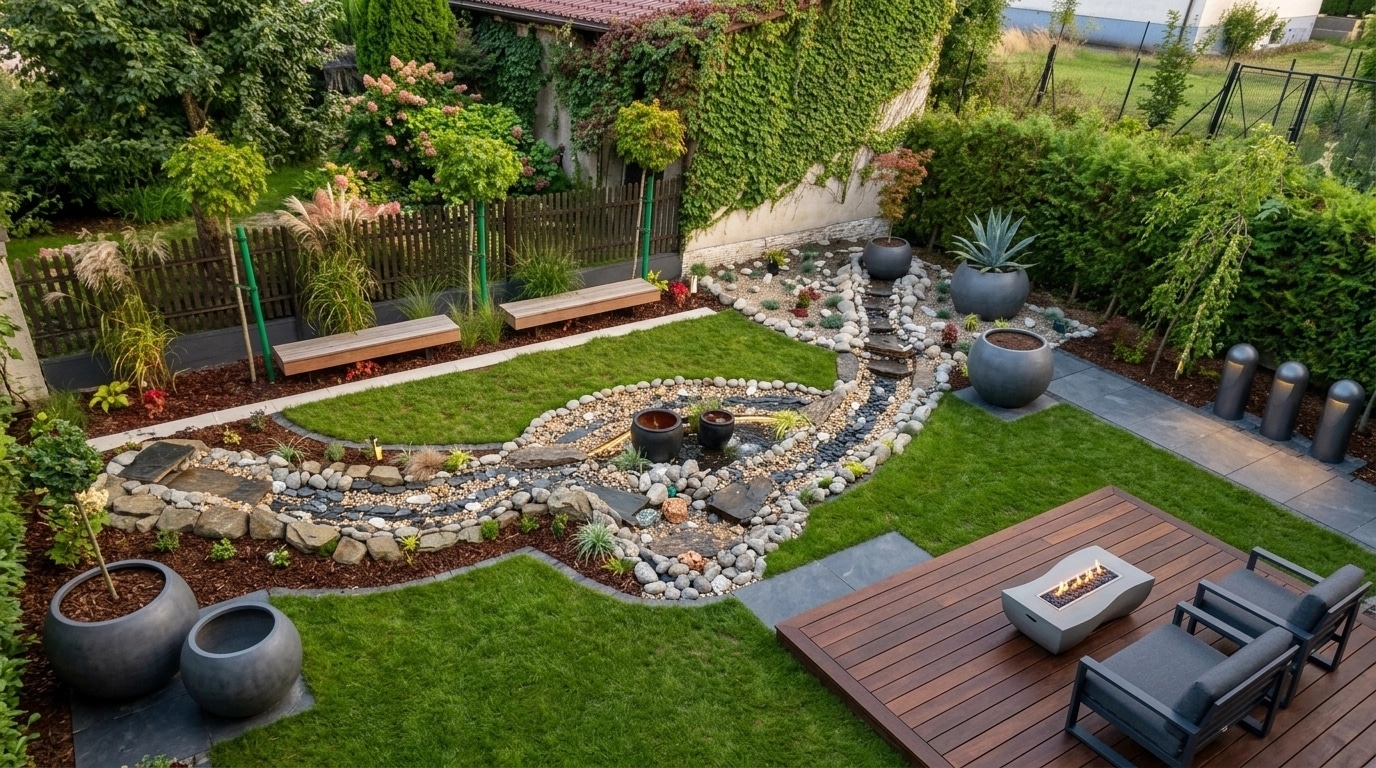 Contemporary Yard Yard design — yard photo by GenRoom AI
