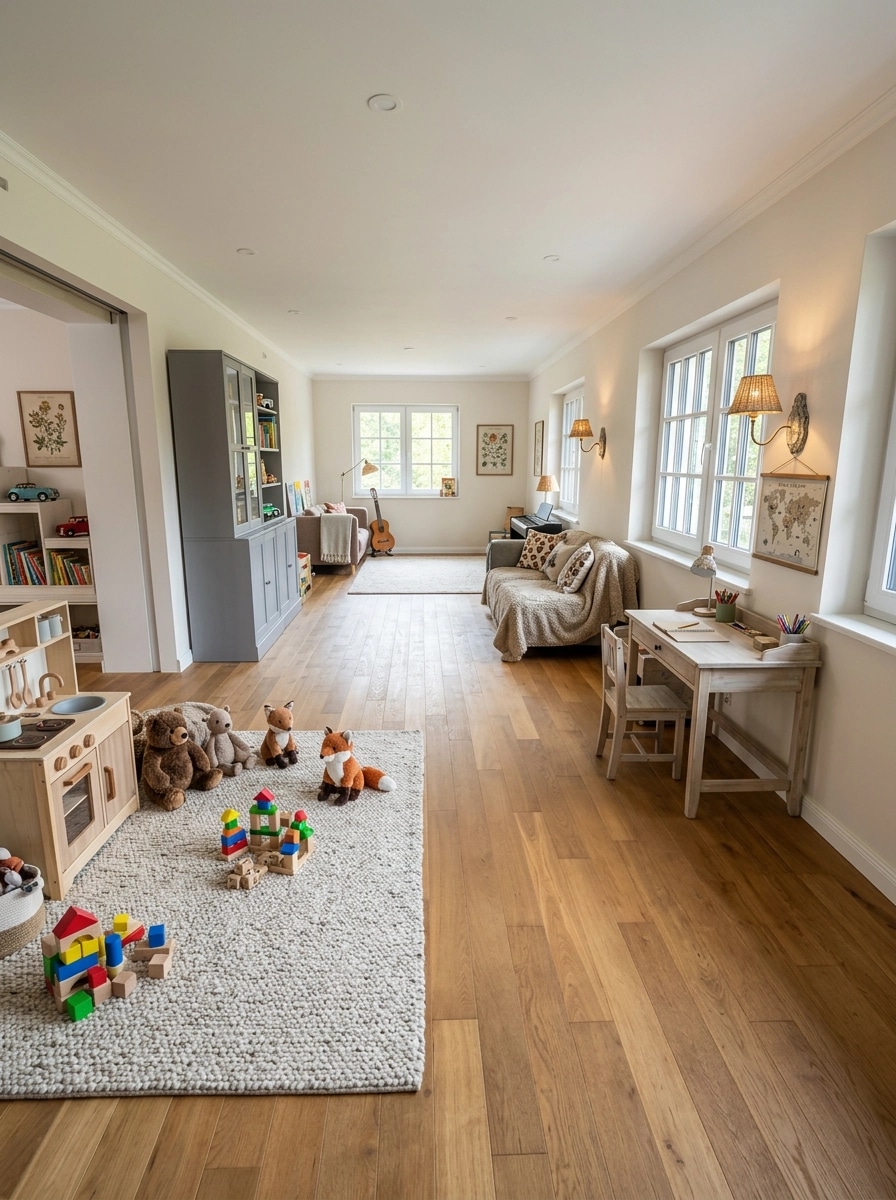 Interior design in Modern Farmhouse style — Kids Room by GenRoom AI