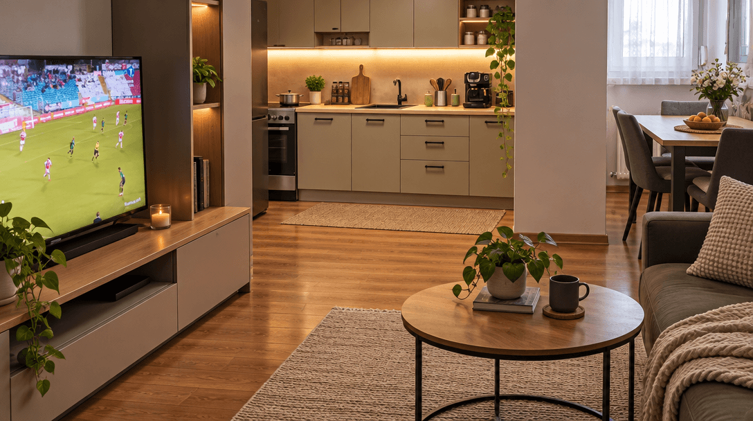 Kitchen interior in Contemporary style — photo by GenRoom AI