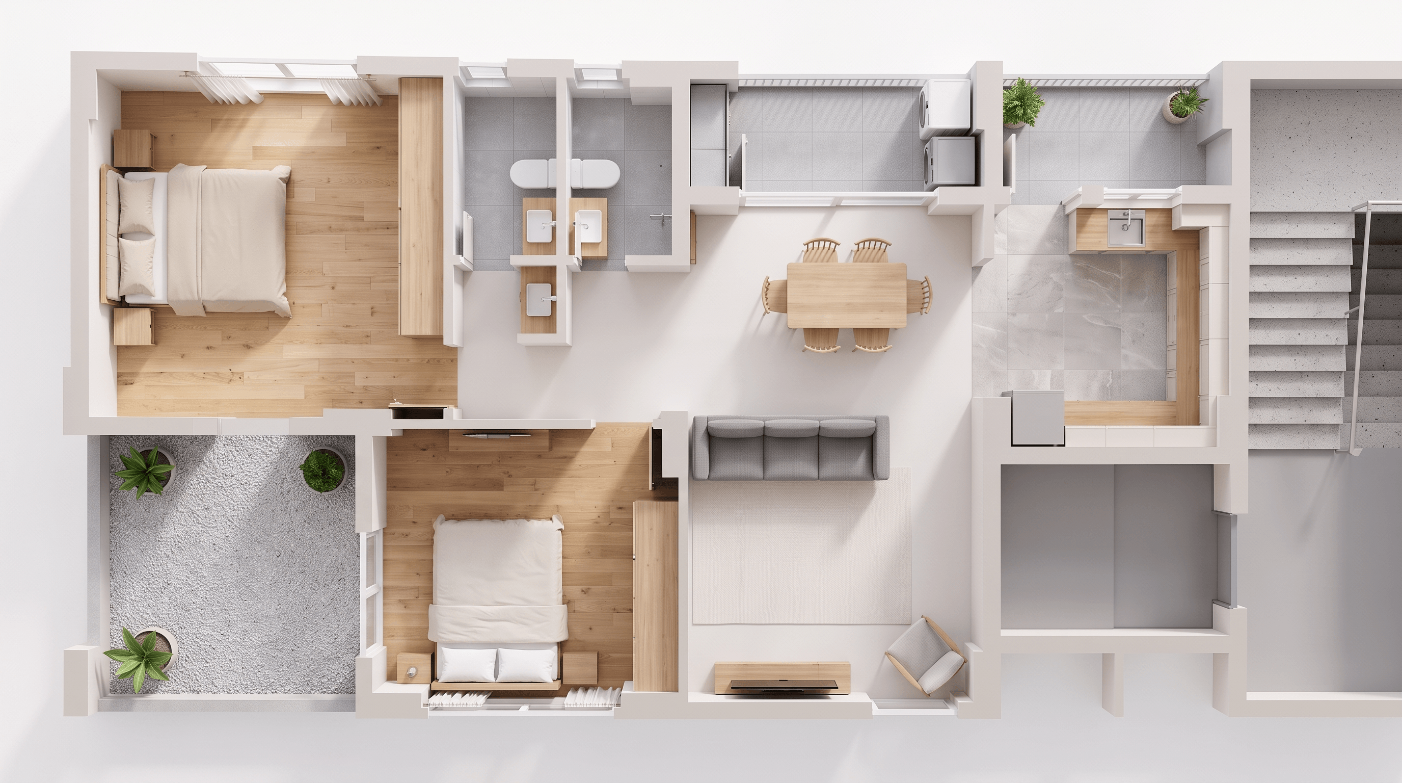Interior design in Scandinavian style — Living Room by GenRoom AI
