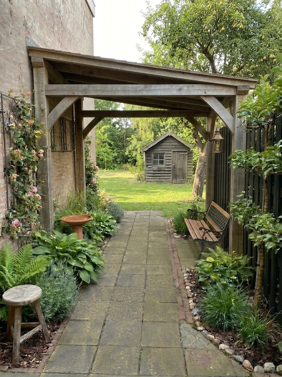 Country Rustic Garden Yard design — yard photo by GenRoom AI