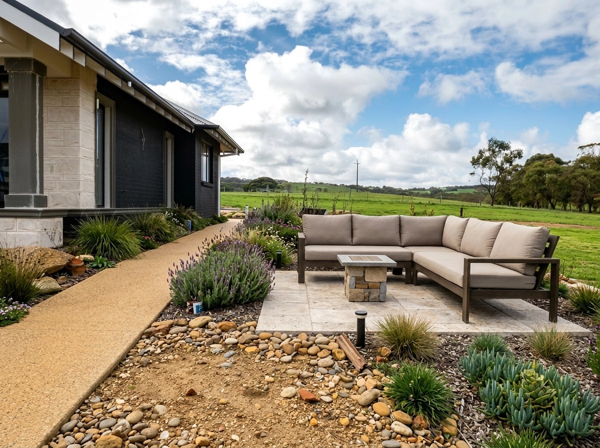 Country Rustic Garden Yard design — yard photo by GenRoom AI