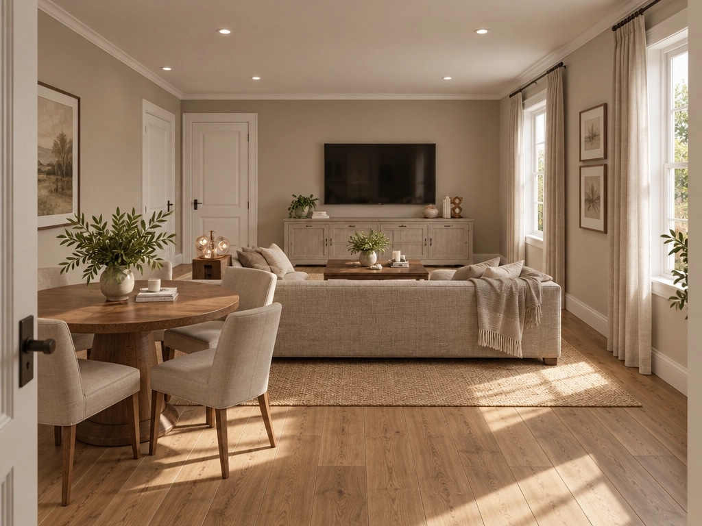 Interior design in Transitional style — Living Room by GenRoom AI