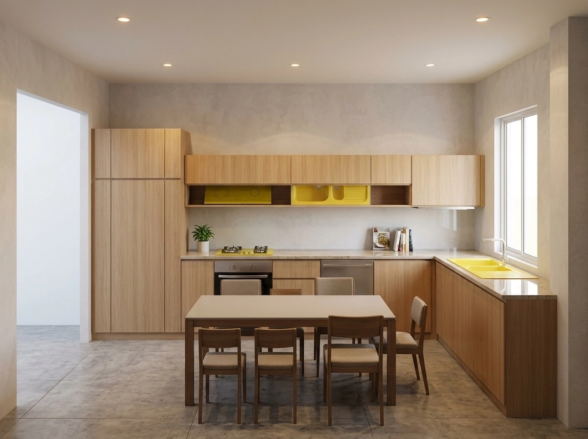 Kitchen interior in no_style style — photo by GenRoom AI