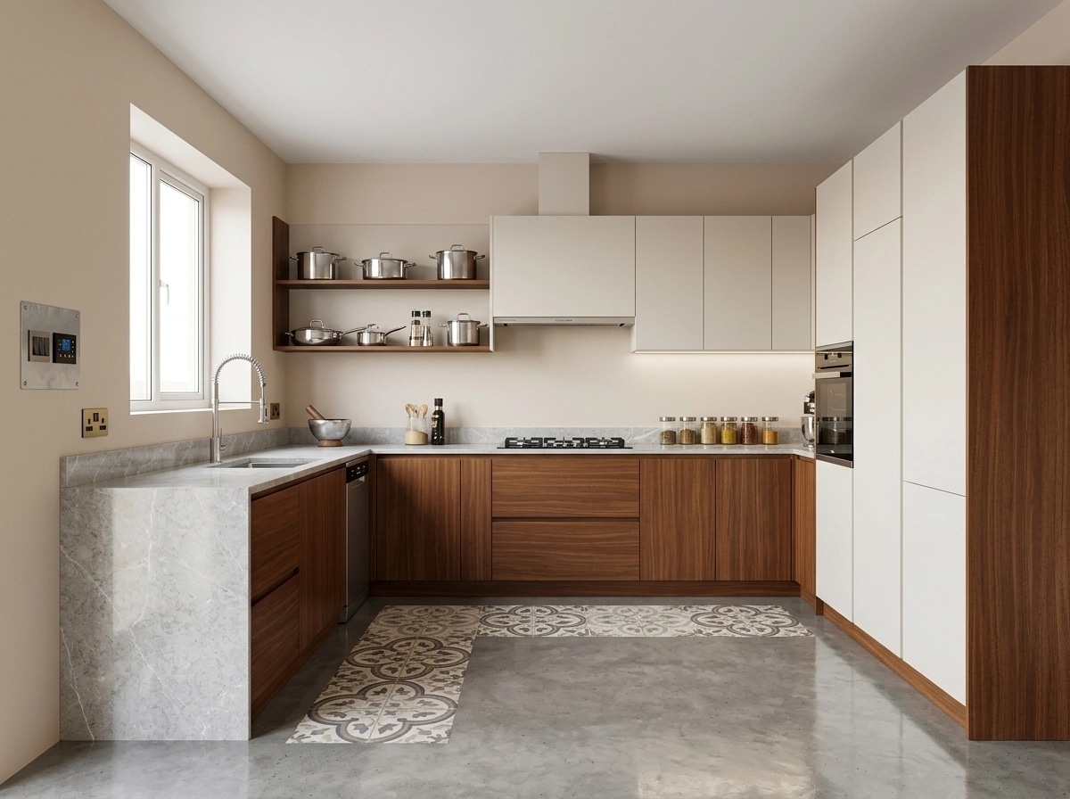 Interior design in Contemporary style — Kitchen by GenRoom AI