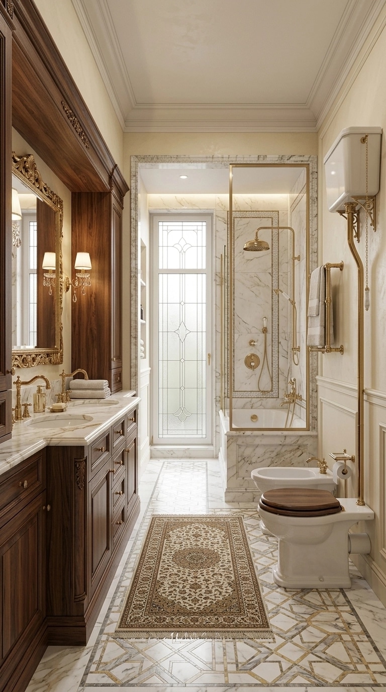 Bathroom interior in Classic style — photo by GenRoom AI