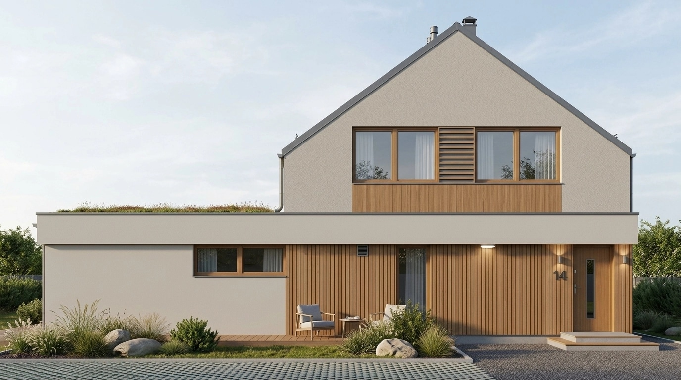 Scandinavian Facade Facade design — facade photo by GenRoom AI