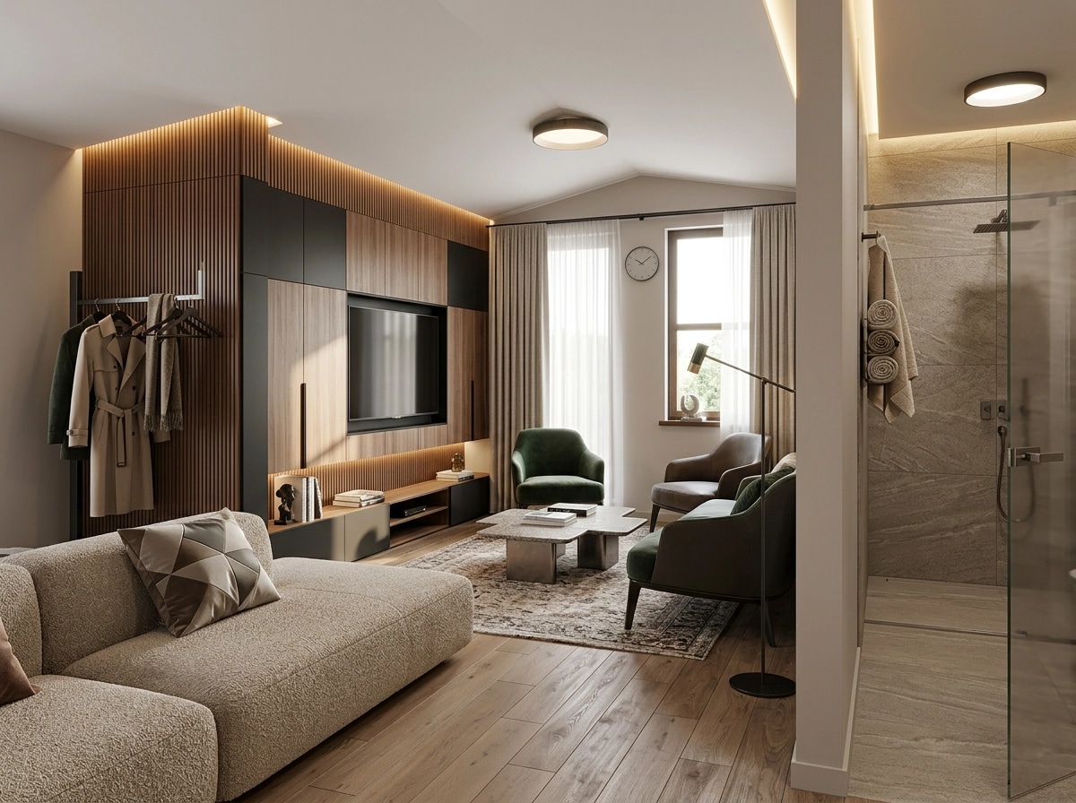 Interior design in Contemporary style — Living Room by GenRoom AI