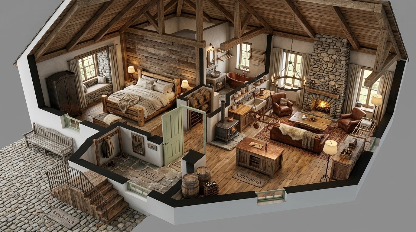 Interior design in Rustic style — other by GenRoom AI