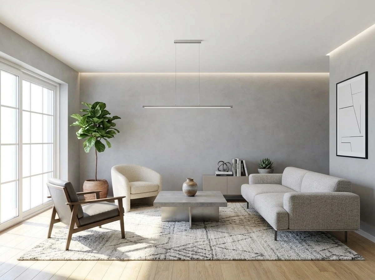 Minimalism Living Room design — interior photo by GenRoom AI