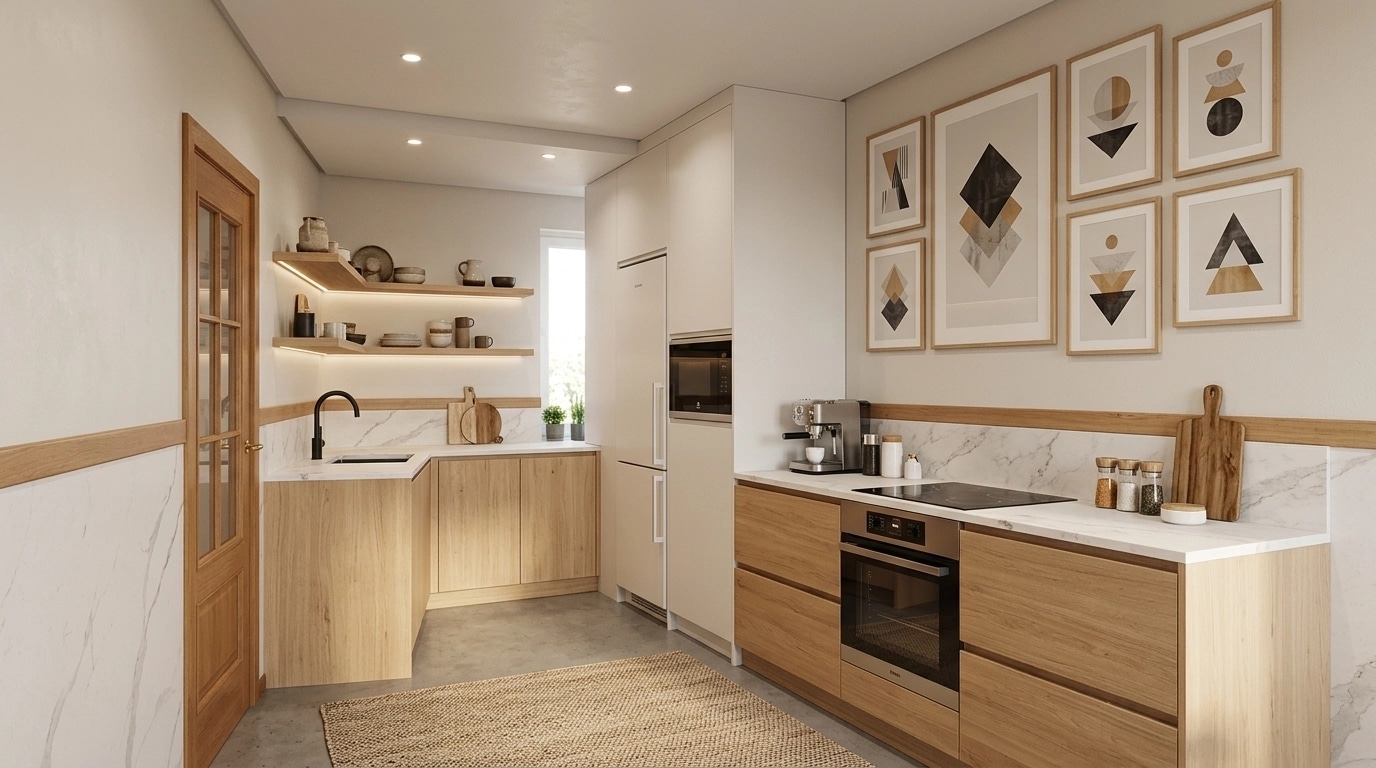 Scandinavian Kitchen design — interior photo by GenRoom AI