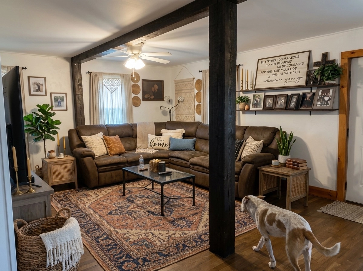 Interior design in Bohemian style — Living Room by GenRoom AI