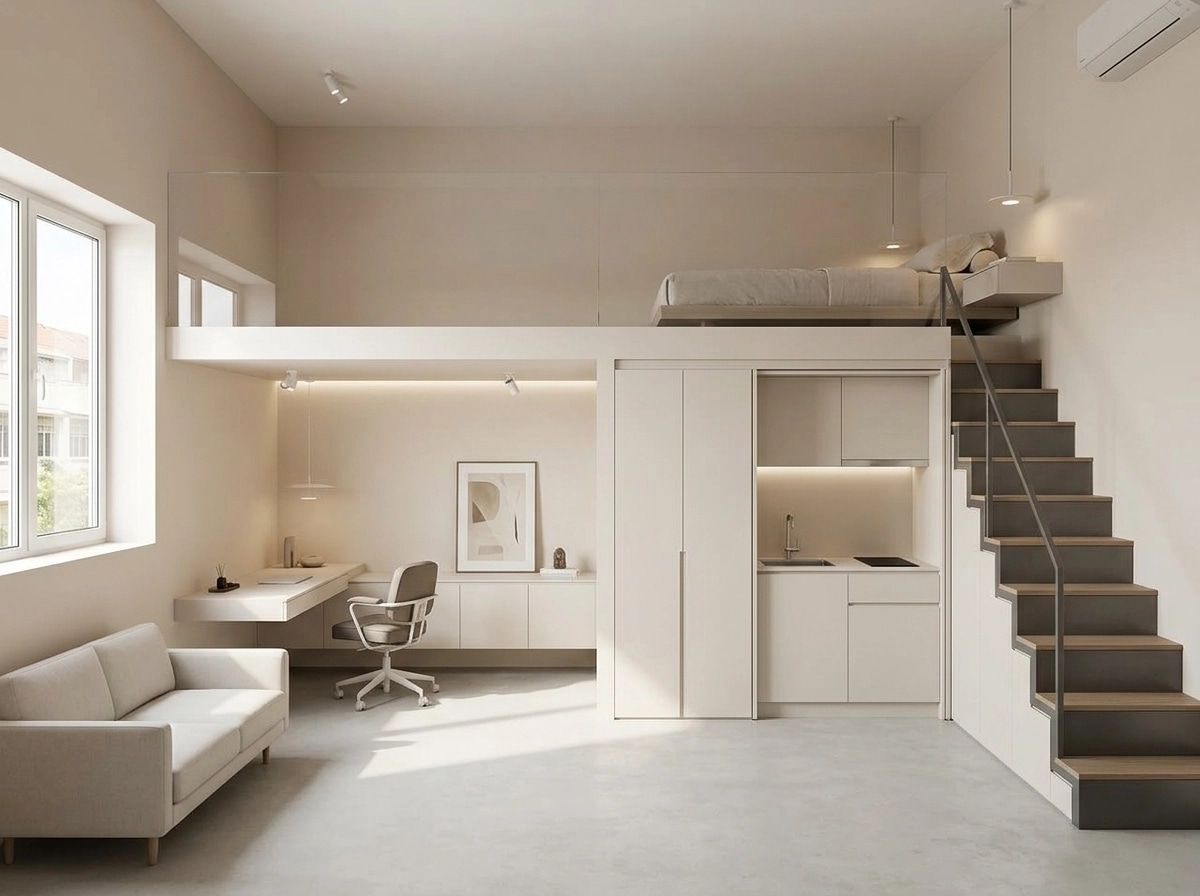 Minimalism Kitchen design — interior photo by GenRoom AI