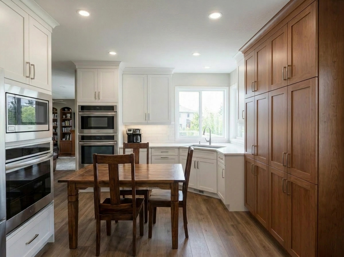 Transitional Kitchen design — interior photo by GenRoom AI