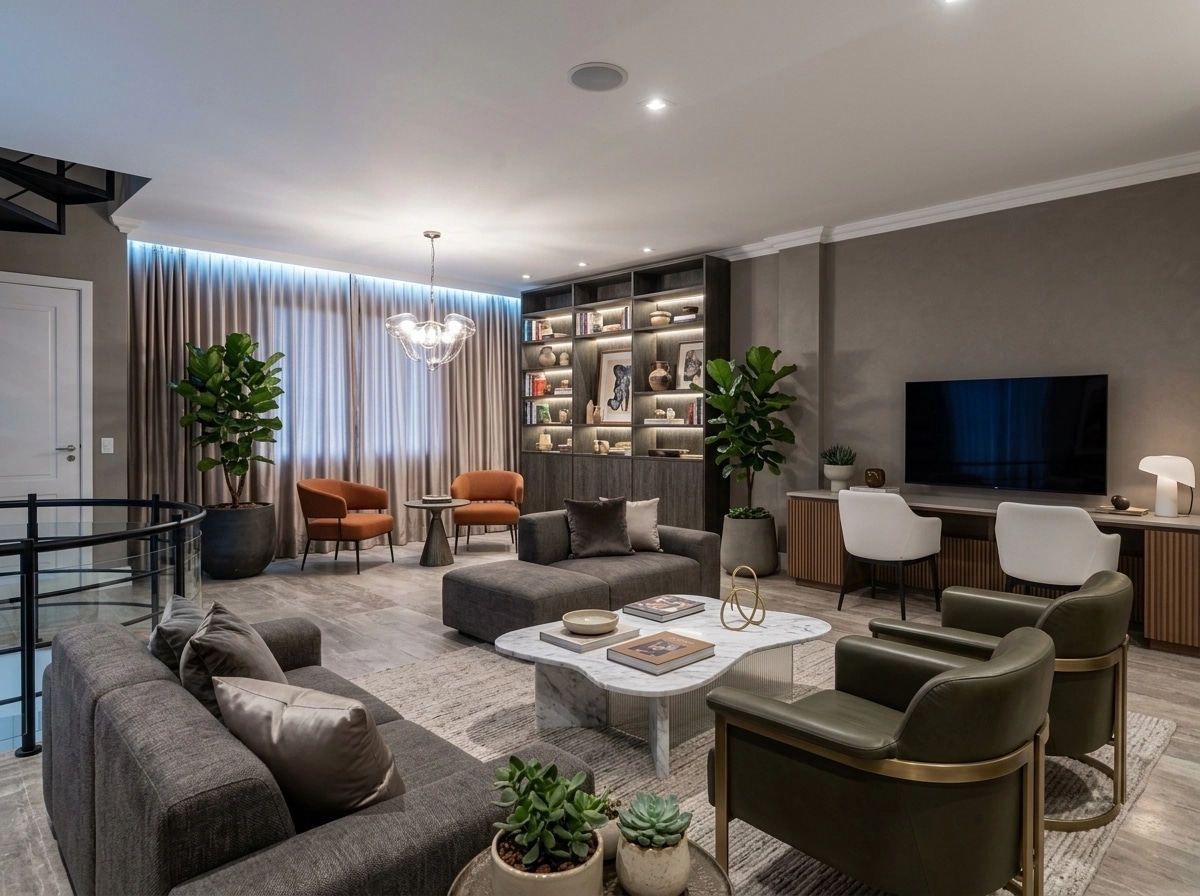 Interior design in Contemporary style — Living Room by GenRoom AI