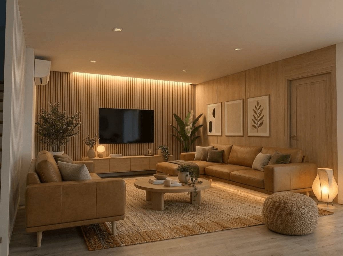 Scandinavian Living Room design — interior photo by GenRoom AI