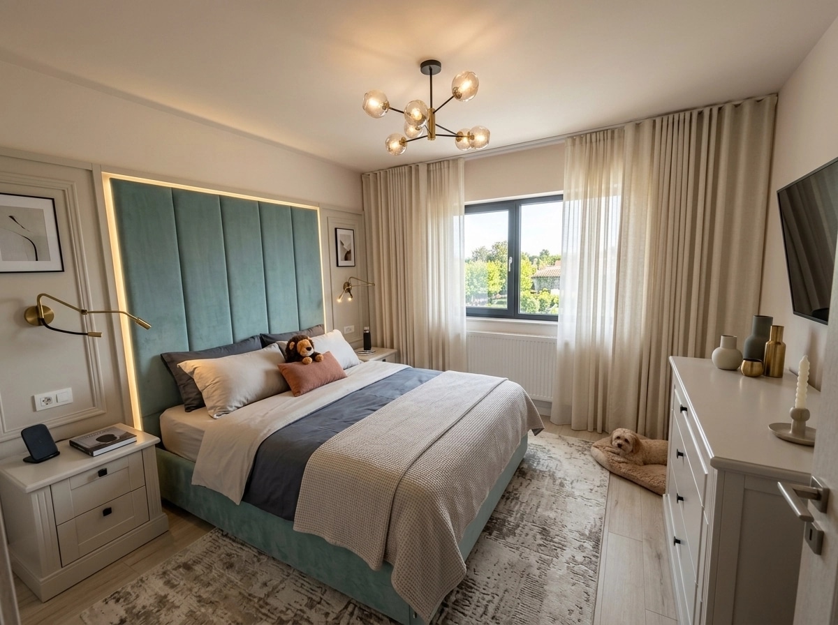 Interior design in Contemporary style — Bedroom by GenRoom AI
