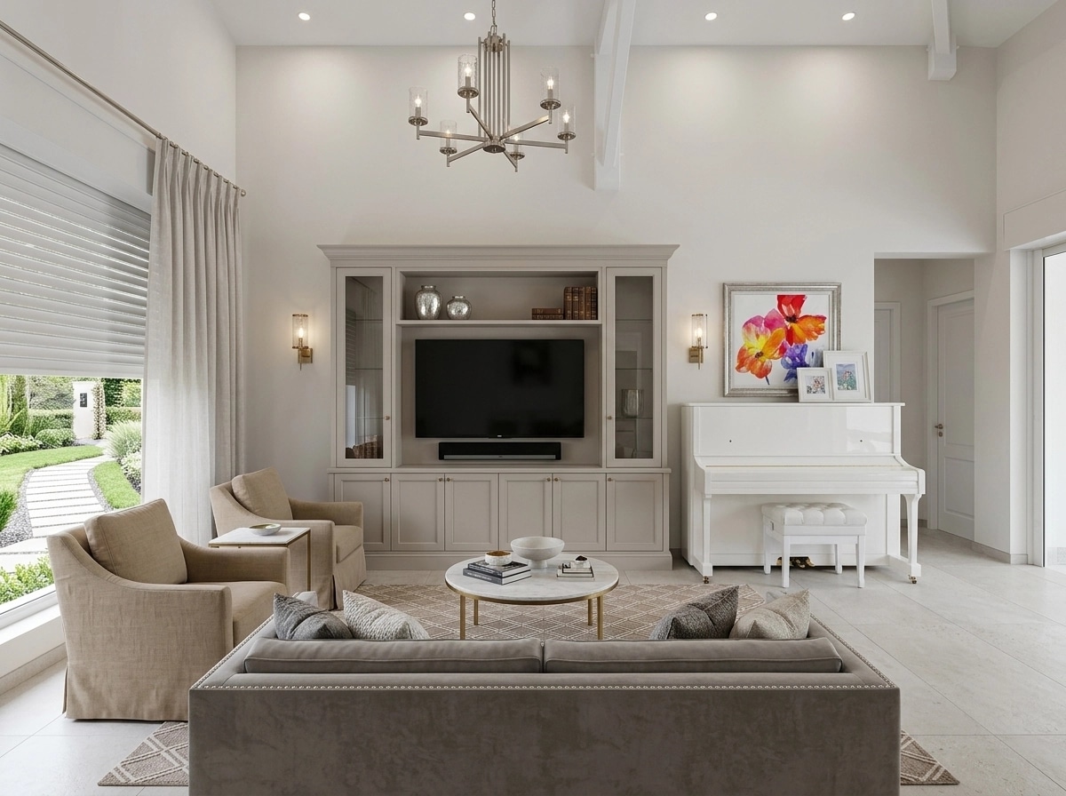 Interior design in Transitional style — Living Room by GenRoom AI